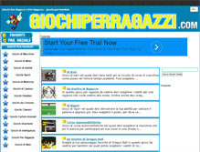 Tablet Screenshot of giochiperragazzi.com